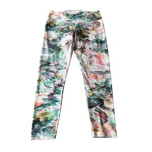 Prana Pillar Printed Cropped Legging Womens Athletic Yoga Gym Multicolor Large‎